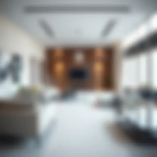 Modern unfurnished apartment interior showcasing open space