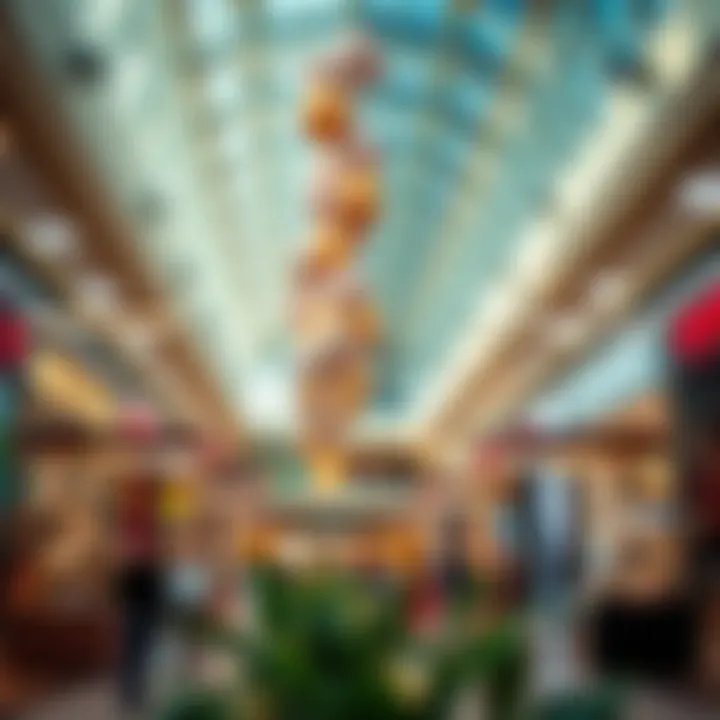 Vibrant Retail Environment at Warqa City Mall Interior shot of Warqa City Mall highlighting retail spaces